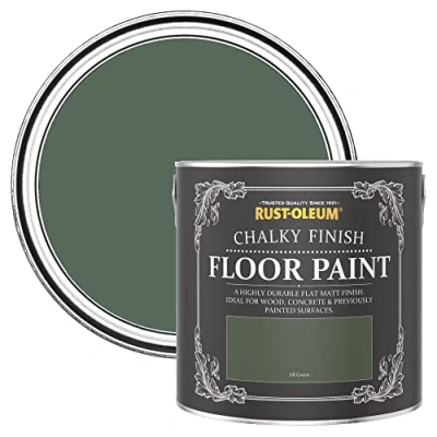 Image of Rust Oleum Green Scratch Resistant Floor Paint in Matt Finish All 2.5L