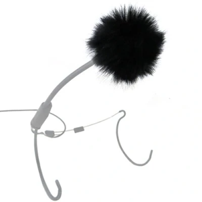 Image of Keepdrum WS05 Mini Fur Windshield for Lavalier Microphone Headset and Lapel