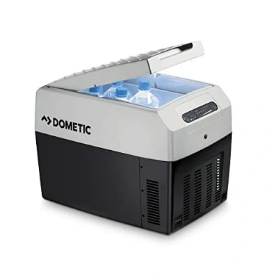 Image of DOMETIC TropiCool TCX 14 Portable Electric Cool Box, l, Cooler for 12/24 V DC, 100 240 AC, Mini Fridge Car, Truck, Boat, Motorhome and Power Socket, Black