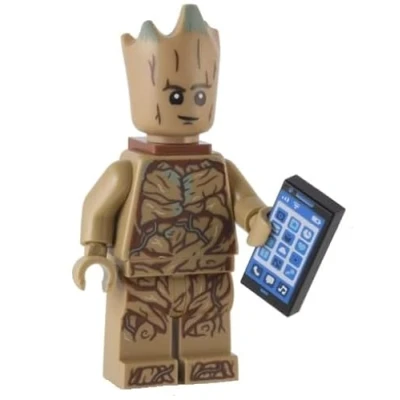 Image of LEGO SuperHeroes Guardians of The Galaxy: Groot Minifigure with Cell Phone