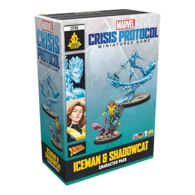 Image of Atomic Mass Games Marvel Crisis Protocol: Iceman &amp; Shadowcat Miniatures Game Ages 14+ 2 Players 90 Minutes Playing Time