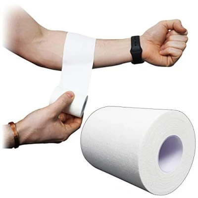 Image of Qualicare Large Wide 7.5cm Premium Sports Medical First Aid Zinc Oxide Tape 6 Rolls