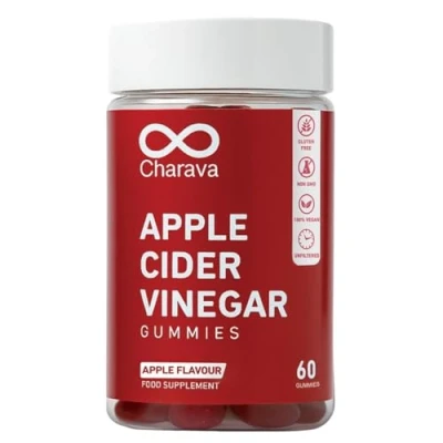 Image of Apple Cider Vinegar Gummies with The Mother 1000mg Enhanced Vitamin B12 &amp; Folic Acid 30 Servings 60 High Strength ACV Vegan Natural Ingredients Great Tasting