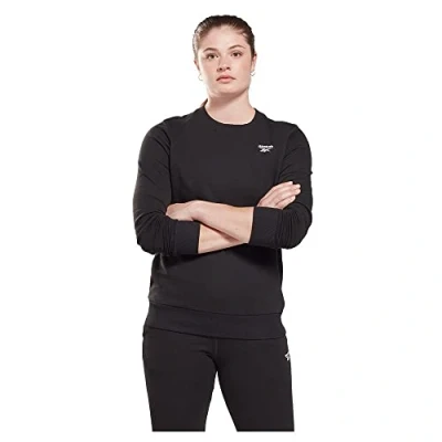 Image of Reebok RI SL FT CREW BLACK Female TRAINING SWEATSHIRTS