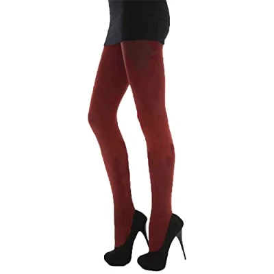 Image of Undercover Ladies silky 300 Denier Appearance Thermal Tights Wine Small