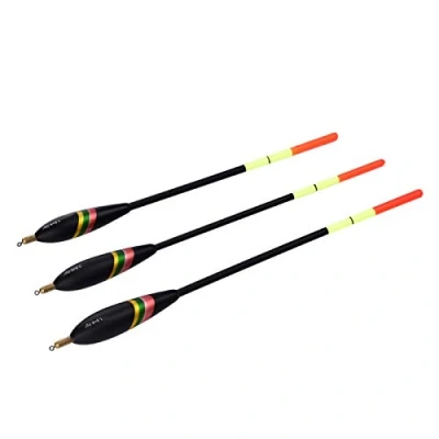 Image of Fishing Floats 3 Piece 1.5+6g 1.5+5g 1.5+4g Wood Tube Bobbers, Assorted Sizes Coarse Tackle Floats, Vertical Buoy Waggler, Collection