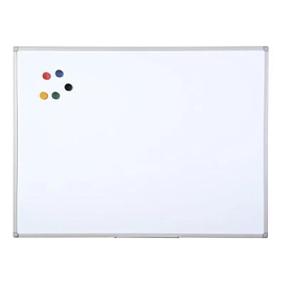 Image of Bi Office Maya Dry Wipe Plastic Frame Double Sided (Non Magnetic) Whiteboard 180x120cm