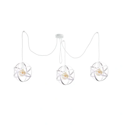 Image of Pola Cluster Pendant Ceiling Light White, 3x E27