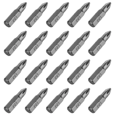 Image of BAIDETS Pro PZ1 Bit Assortment Screwdriver Bits Set of 20, 25 mm Length, Bit, 1/4 Inch Hex Shank, with Dispenser Box