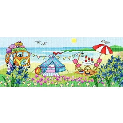 Image of Bothy Threads Cross Stitch Kit Glamping Fun