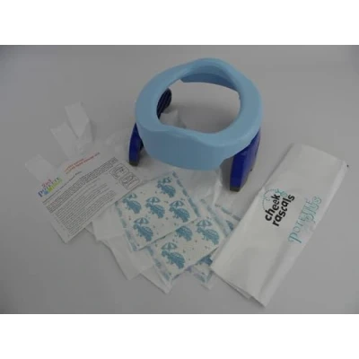 Image of Vital Innovations 2730 13 2 in 1 Potette Plus Travel Potty, Blue/Navy