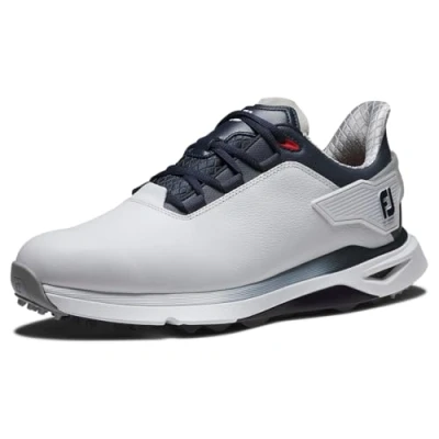 Image of FootJoy Men&#039;s Pro/SLX Golf Shoe, White/Navy/Red, 11 UK