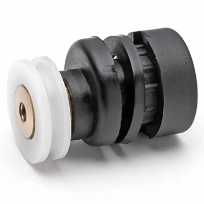 Image of ShowerPart V Grooved Shower Door Rollers/Wheels/Runners L2K, Wheel Diameter 19mm, Thickness 5mm, Nylon Outer Wheel, Replacement Parts, 4X