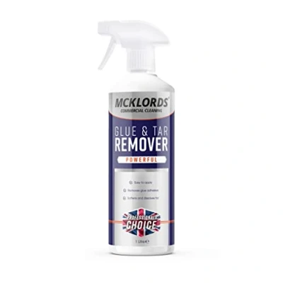 Image of McKLords Commercial Glue Adhesive and Tar Remover, 1 Litre, Clear