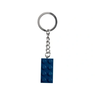 Image of LEGO Classic Earth Blue 2 x 4 Brick Keyring 854237