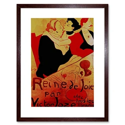 Image of Wee Blue Coo Toulouse Lautrec Ad Entertainment 1892 Picture Framed Wall Art Print
