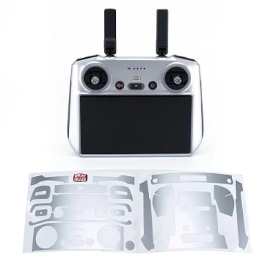 Image of WRAPGRADE Skin Stickers Compatible with DJI RC 2 (AIRFORCE SILVER)