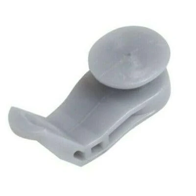 Image of Fineline Pack Of 10 Metal Curtain Track Roller Gliders Runners Hooks (Silver)