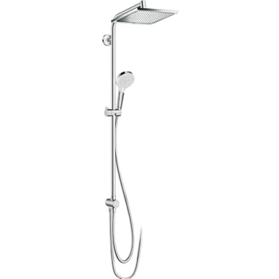 Image of hansgrohe Crometta E Shower System 240 1 spray water saving 9 l/min Reno, chrome, 27289000