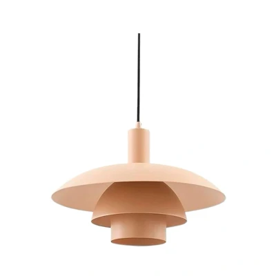 Image of Lindby Elorri pendant light, beige, Ø 38 cm, metal