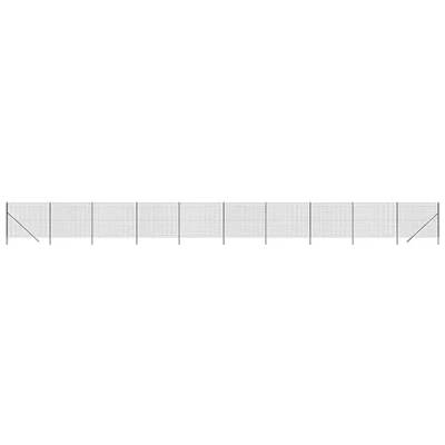 Image of vidaXL Wire Mesh Fence Anthracite 2x25 m Galvanised Steel