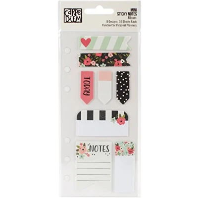 Image of Simple Stories Carpe Diem Bloom Mini Sticky Notes, Paper, Multicoloured, 19.7 x 8.1 0.2 cm