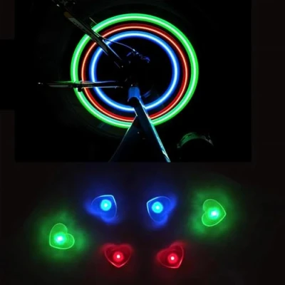 Image of Constefire 6PCS Colorful LED Bike Wheel Light, Waterproof Easy Install Bicycles Spoke Lights with 3 Modes, for Bicycle Decoration Safety and Warning at Night
