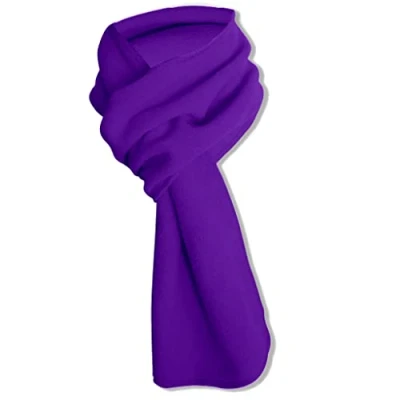Image of Max Tonsen Fashion Warm Fleece Scarf Soft Lightweight Solid Color Autumn Winter Scarves Wraps Xmas Gift For Women Men Girls Boys,Multifunction Scarf,Purple
