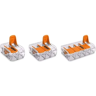 Image of WAGO 221 412 413 415 x10 Splicing Connector, 0.14 4 mm², Compact Design with Lever