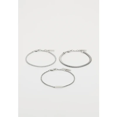 Image of Calvin Klein 3 PACK Bracelet silvercoloured, Women&#039;s, Size: One Size, Silver/coloured