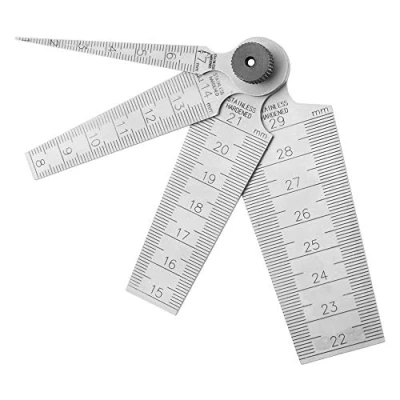 Image of Hilitand Taper Gage High Precision Stainless Steel Wedge Feeler Hole Gauge Ruler Measuring Tool Checker (0 29mm)