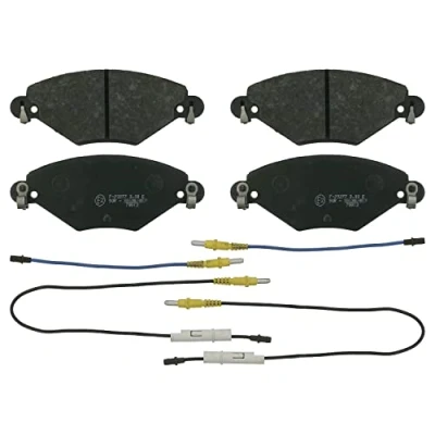 Image of 1611456480, 1617257180, 425215, 425248, 425288 Brake pad set BLUE PRINT ADP154246 Front Axle incl. wear warning contact CITROËN: C5 I Estate