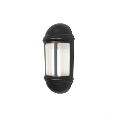 Image of Ansell Latina LED Half Lantern With Photocell 8W Black