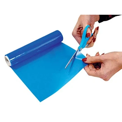Image of Aidapt Blue Non Slip Mat Material Roll 100 x 20 cm for use on Tables, Trays, Counters and Draws