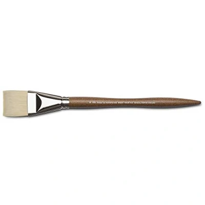Image of Winsor &amp; Newton Oil Painting Brush, Brown, Nr.20 Flachpinsel, Kurze Borsten
