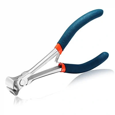 Image of SPEEDWOX End Nippers Long Reach 5 1/2 Inch Mini Cutting Pliers Cutters Fine Precision Professional Wire Cutter for Jewelry Making Carpenter Construction Tools Nail Remover