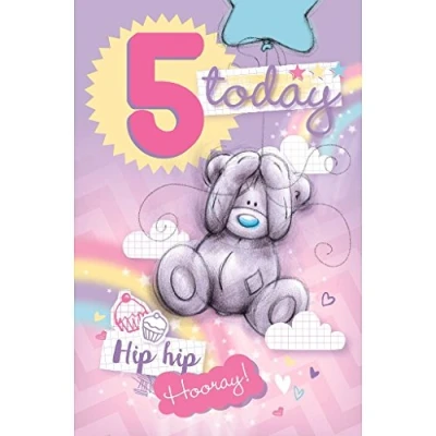 Image of Me to You Tatty Teddy 5th Birthday Card