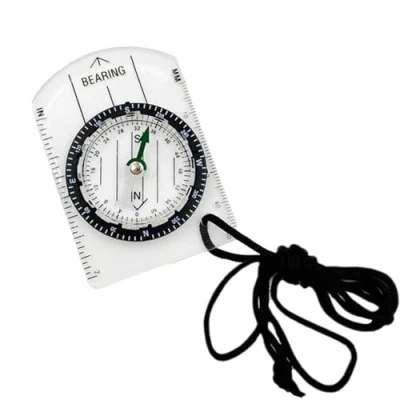Image of Compass, Acrylic Orienteering Survival Gear Outdoor Navigation Tool, Portable Compass for Backpacking, Hiking, Camping, Hunting,