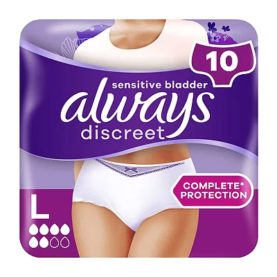 Image of Always Discreet Incontinence Pants Normal Large x 10