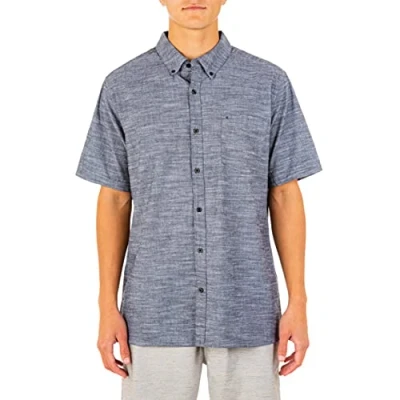 Image of Hurley Men&#039;s M Hrly Oao 2.0 Top Shirts, Black, XL UK
