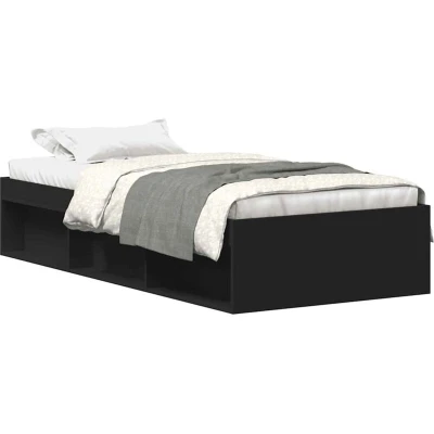 Image of vidaXL Bed Frame without Mattress Black 90x200 cm
