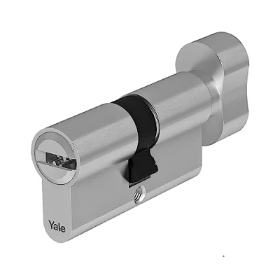 Image of YALE YC204KD304005N1 YC204 Cylinder for Lock, Nickel Plated, con pomolo