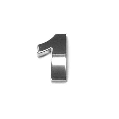 Image of Chrome Letters Digits Numbers Signs Self Adhesive 3D Emblem Decal Badge Sticker for Car Van Home Decor Digit 1