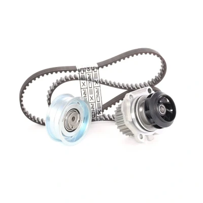 Image of VKMA01113, VKPC81620 Water Pump + Timing Belt Kit SKF VKMC 01113 2 with studs 138 rounded tooth profile Plastic VOLKSWAGEN: Golf 4, 5