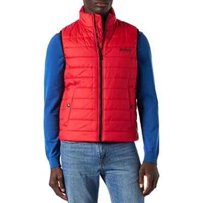 Image of HUGO Men&#039;s Bentino2221 Down Vest, Open Pink693, L