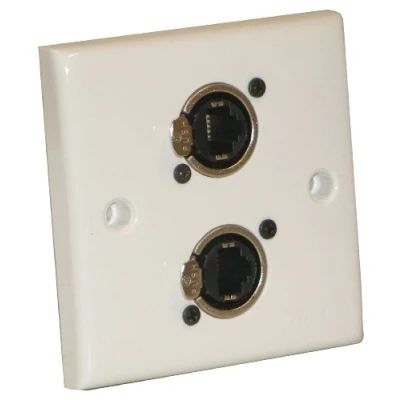 Image of AV Wall Plate With 2 x Ethercon Socket(NE8FDV)