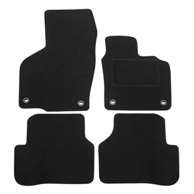 Image of Tailored Black floor Car Mats for Passat B7 2010 2014 4pcs