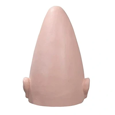 Image of Young Wolf Alien Bald Head Thick Skin Egg Shaped Hairless Fake Skull Wig Cap Fancy Dress Costume Cosplay Hat For Halloween Party