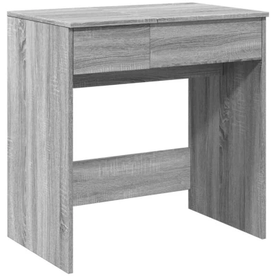 Image of vidaXL Dressing Table with Mirror Grey Sonoma 73x46.5x120 cm