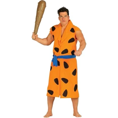 Image of FIESTAS GUIRCA Funny Caveman Mens Fancy Dress Costume Stone Age Men Size M 38 40